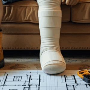 llustration d’un arrêt de travail pour travailleur indépendant, avec un calcul des indemnités journalières et un délai de carence de 3 jours.